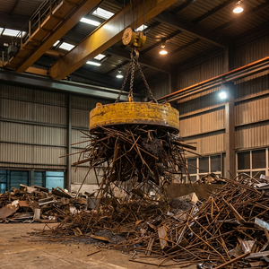 Électroaimant de levage de 1000 kg pour grue, aimant de récupération de ferraille, électroaimant de ferronnerie - Product Image 2