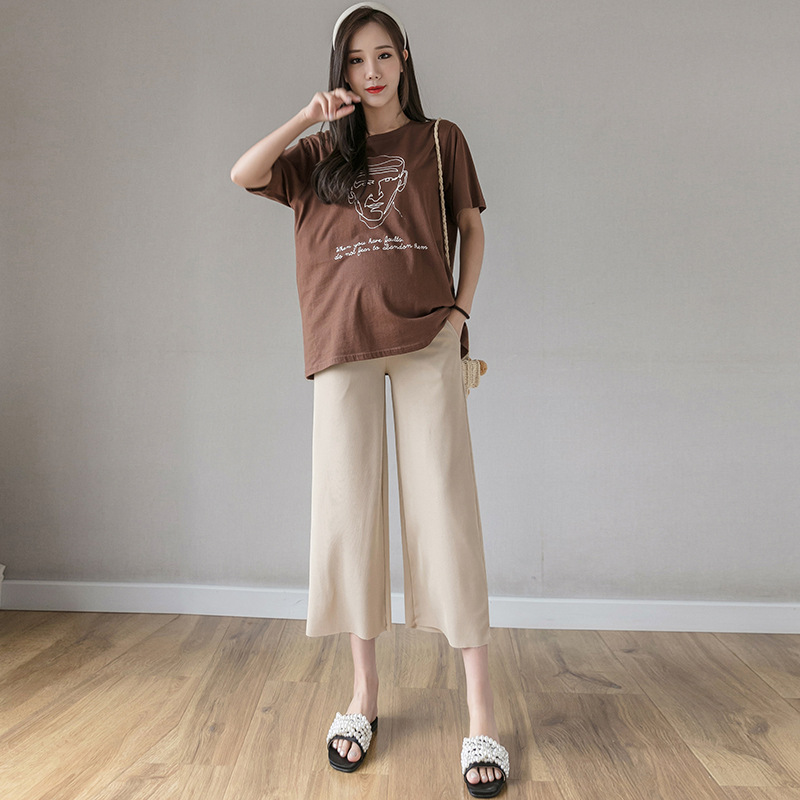 Модная одежда для беременных удлиняющие талию свободные джинсы для беременных