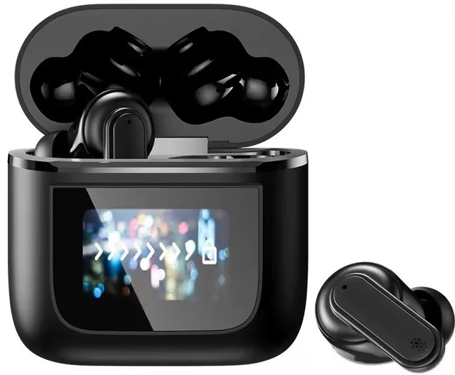 New Design Best Quality ANC Tws Earbuds Wireless Headphones LED Touch Screen TWS Bluetooth Earphone