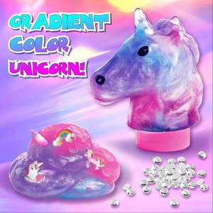 Kit de slime en mousse Toysrunner Fluffy Galaxy Unicorn avec effet lumineux anti-stress pour unisexe - Product Image 3