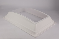 Dôme intérieur de lanterneau de camping-car en ABS blanc de 22 po x 14 po avec fenêtre transparente de remplacement anti-UV pour remorques de camping-car et quarts de roues