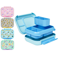 Ensemble de boîte à lunch pour enfants pour la rentrée scolaire avec sac et bouteille isotherme, récipient de stockage alimentaire en plastique écologique avec compartiment