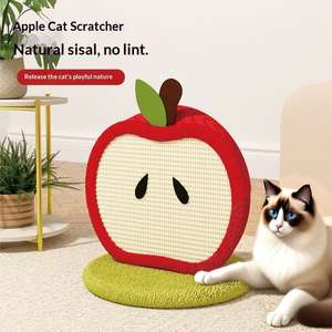 Griffoir vertical pour chat en sisal durable, jouet anorexique, colonne de griffage en forme de pomme, jouet tridimensionnel résistant à l'usure - Product Image 2