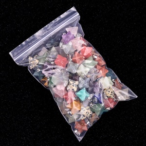 Merkaba Cristal Naturel Agate Pierre Kabbale <span class=keywords><strong>Satellite</strong></span> Pendentif Hexagramme Géométrique Artisanat Conception - Product Image 4