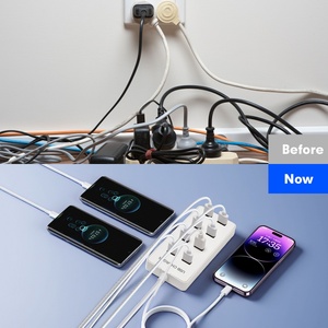 Xách tay 60 Wát 8 cổng <span class=keywords><strong>USB</strong></span> Trạm Sạc cho nhiều thiết bị di động phonestablets <span class=keywords><strong>Bluetooth</strong></span> tai nghe - Product Image 4