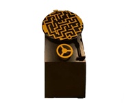 Machine de jeu interactive Labyrinthe de billes en métal, pour intérieur et extérieur, pour enfants et adultes, à monnayeur, avec lumières clignotantes, stimule le cerveau