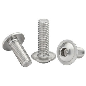 Tornillos de cabeza abullonada con hexágono interior métrico de acero inoxidable 304 A2 ISO7380-2 M2 M3 M4 M5 M6 M8 - Product Image 1