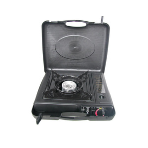 Estufa de Camping Portátil Automática a Gas <span class=keywords><strong>HappyHome</strong></span> para Cartuchos y Cilindros de Gas con Maletín Negro - Product Image 4