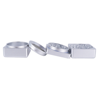 Vente en gros d'usine - Broyeur à tabac carré de haute qualité en alliage d'aluminium, 59 mm, 4 couches, accessoires pour fumeurs