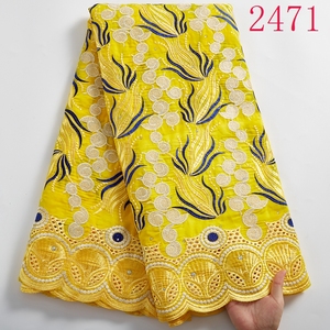 Tissu africain en dentelle sèche pour robe de mariée, Voile suisse, fabrication de dentelle, matériau africain, de haute qualité, <span class=keywords><strong>2021</strong></span>, 2471 - Product Image 4
