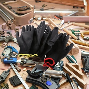 Guantes de trabajo industriales para hombres de alta calidad, resistentes al desgaste, antideslizantes, recubiertos de <span class=keywords><strong>PU</strong></span>, excelentes guantes de seguridad de agarre - Product Image 2