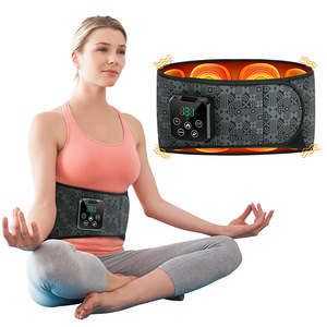 Dispositivo de masaje corporal, dispositivo de masaje por presión de aire, terapia de compresión caliente inalámbrica, cinturón de soporte lumbar con bolsa de aire para alivio del dolor - Product Image 1