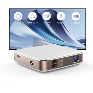 Smart Android 4K Mini Beamer Rechargeable Battery Home Outdoor Camping <b>Projector</b> WiFi Phone Mirroring Stereo <b>Speaker</b> S-90 Mini B - Product Image 1