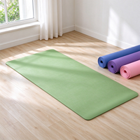 Tapis de yoga professionnel BSW en PVC antidérapant, haute densité et résistant à l'usure, tapis d'exercice absorbant les chocs pour studio de fitness