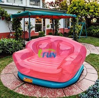 Carpa Inflable para Cine en Casa al Aire Libre, Carpa Semiesférica con Sillas y Pantalla de Cine para Niños