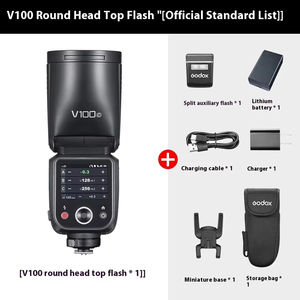 Flash para Cámara V100 TTL Li-ion, Transmisión Inalámbrica, Speedlite Portátil con Control de Interruptor - Product Image 2