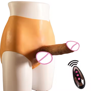 Nuovo Sexy Sexy Sexy con bretelle lesbo Dildo realistico Silicone vibratore biancheria intima morbido per adulti giocattoli sessuali progettati per le donne - Product Image 1