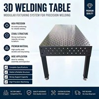 Table de fabrication D16 usinée avec précision 1200*2400, plateforme de soudage flexible fournie avec des ensembles complets de gabarits
