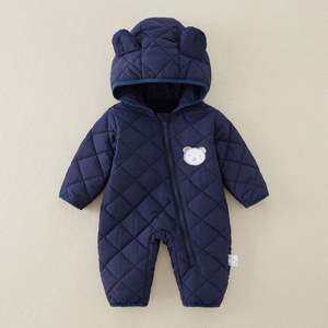 Traje de Nieve para Niños, Mono Abrigado para Bebés Recién Nacidos, Ropa de Invierno para Niños, Mono Acolchado de Algodón de una Pieza - Product Image 5