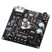Carte d'amplification stéréo HIFI 2.0 XY-AP100L 100W x 2 5.0 avec carte son AUX USB et amplificateur de puissance numérique DC 5V 12V 24V