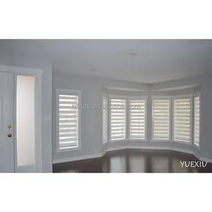 Yatay pencere gölgeliği kör hunter douglas degrade renkler zebra jaluzi çift silindirli blin