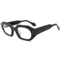 Montures de lunettes larges pour hommes de style allemand, montures de lunettes de créateur personnalisées en acétate pour femmes, montures de lunettes épaisses noires pour hommes