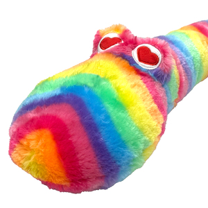 ตุ๊กตางูสีรุ้งของเล่นสุนัขยัดนุ่นของเล่นสุนัขยืดหยุ่นและน่ากอด - Product Image 6