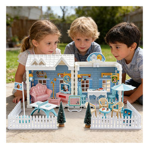 Ensemble de jouets de cuisine en plastique pour jeu de rôle, meubles de maison de poupée, accessoires de villa, cadeau pour enfants, filles et garçons, pour stimuler l'imagination et le plaisir - Product Image 2