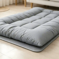 Tapis orthopédique pour chien résistant aux rayures, protection de la colonne vertébrale, rembourrage épais, lavable, gris, pour grands chiens