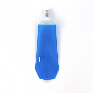 500Ml Custom Eco-Friendly Disposable Bpa Free Tpu Soft Collapsible Outdoor Sport <b>Flask</b> with Hangable Hook Holes - Product Image 1