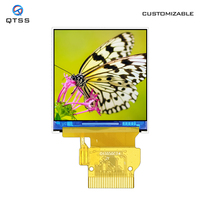 1,3 Zoll 128x128 TFT IPS LCD-Anzeigemodul mit GC9109-Treiber-IC, Weißer LED-Hintergrundbeleuchtung, SPI/MCU-Schnittstelle, 7/12/24 Pin Einsteck-Schweißanschluss