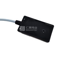Caja de Distribución con Conector M12 Certificado CE, 4 Puertos, con Cable con Revestimiento de PVC PUR, Gris, 1m 2m 3m 5m 7m