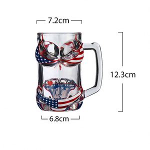 Verres à whisky et bière en verre au design créatif, motif soutien-gorge de bikini grande poitrine, pour adultes - Product Image 4
