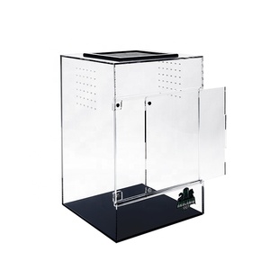 Evitar que la comida viva se escape <span class=keywords><strong>de</strong></span> la prisión, jaula acrílica para reptiles, caja <span class=keywords><strong>de</strong></span> alimentación, tanque <span class=keywords><strong>de</strong></span> agua <span class=keywords><strong>de</strong></span> tortuga, caja <span class=keywords><strong>de</strong></span> escalada <span class=keywords><strong>de</strong></span> lagarto - Product Image 3