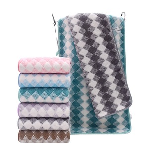 Tùy Chỉnh San Hô Lông Cừu Phòng Tắm Khăn Tắm Sang Trọng Chất Lượng Cao rô Dày Mềm Nhanh Khô Khăn Tắm - Product Image 5