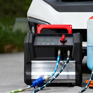 Machine de recyclage de réfrigérant DC complète pour <span class=keywords><strong>climatisation</strong></span>, à double cylindre, pour <span class=keywords><strong>gaz</strong></span> R134a/<span class=keywords><strong>R1234yf</strong></span>, avec moteur DC sans balais et compresseur sans huile, 80% - Product Image 2