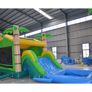 Château sautant gonflable de vente chaude avec diapositives matériau en PVC géant prix direct d'usine gratuit logo personnalisé garantie de 2 ans - Product Image 1