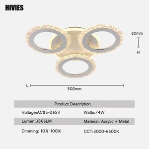 Lampe de plafond moderne à led Lampe de plafond en forme de fleur Lampe de plafond d'intérieur à led créative de style moderne nordique - Product Image 2