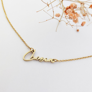 316L choisi lettre collier amour cadeau adoption cadeau affirmation bijoux affirmation mots baptême cadeau chrétien bijoux - Product Image 5