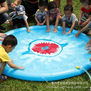 Inflatable Water Spray Pad 170Cm Round For Children Outdoor Play Mats - Product Image 1