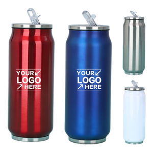 Creative 304 Stainless Steel Cola Can <b>Portable</b> <b>Vacuum</b> Insulated Car Cup for Hot and Cold Drinks Ideal for Travel and Gym - Product Image 1