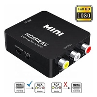 Convertisseur HDMI vers AV 1080P 60Hz, Adaptateur HDMI vers Composite 3 RCA AV, Adaptateur Composant