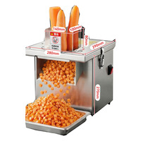 Máquina Cortadora de Vegetales Comercial Pequeña / Máquina Cortadora Multifuncional para Rebanar Cebollino, Repollo en Conserva y Pimientos
