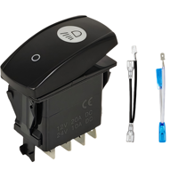 Interrupteur à bascule SPST 5 broches ON-OFF avec indicateur LED double lumière