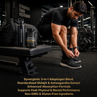 Comprimés Shilajit Ashwagandha Complex 3-en-1 : Soutien Immunitaire et Performance pour Hommes et Femmes Adultes