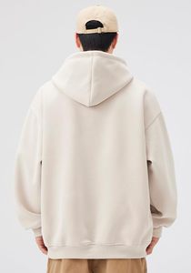 เสื้อฮู้ดดี้ผ้าฝ้ายทรงหลวมสำหรับผู้หญิง สกรีนโลโก้ได้ตามต้องการ ไซส์ใหญ่ ผ้าเฟรนช์เทอร์รี่เนื้อหนา - Product Image 3