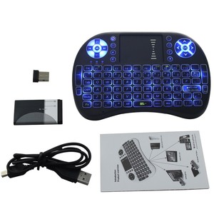 Miniteclado retroiluminado I8, USB Combo Fly 2,4G, Control remoto, ratón inalámbrico, teclado para <span class=keywords><strong>X96MAX</strong></span> X98 T95 tv box - Product Image 2