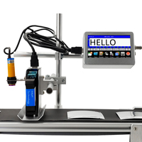 Printer Label Inkjet Thermal Industri dengan Mini Conveyor Resolusi 600dpi Kondisi Baru untuk Pencetakan Kulit dan Kartu