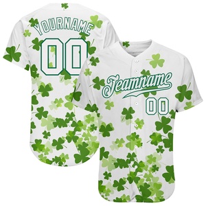 Maillots de baseball personnalisables avec noms et logos, respirants, à séchage rapide, évacuant l'humidité, 100% polyester, unisexe, pour adultes, pour les ligues - Product Image 1