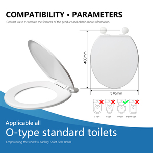 Customizable <strong>Wooden</strong> <strong>Toilet</strong> Lid Decorative Printed Wood-Grain WC <strong>Seat</strong> Cover Wood <strong>Toilet</strong> <strong>Seat</strong> with Soft Close Quick-Release Hinges - Product Image 5
